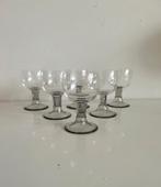 W.J. Rozendaal Kristalunie servies Médoc zes wijnglazen, Antiek en Kunst, Antiek | Glas en Kristal, Ophalen