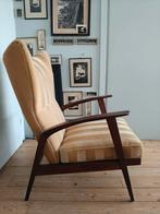 Vintage Knoll Antimott wingback lounge chair fauteuil, Huis en Inrichting, Fauteuils, Ophalen, Gebruikt, 50 tot 75 cm, Hout