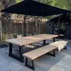 Douglashouten tuintafel met stalen A of X poten | NIEUW, Tuin en Terras, Tuintafels, Ophalen of Verzenden