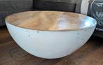 Ronde kom tafel hout wit, Ophalen, Gebruikt, Rond, Minder dan 50 cm