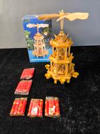 Duitse kerstpyramide met kaarsen, Diversen, Kerst, Ophalen of Verzenden, Zo goed als nieuw