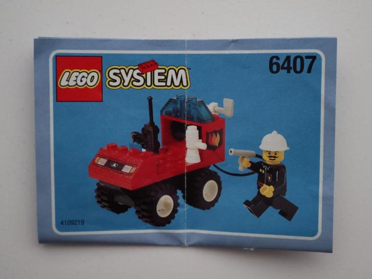 Lego Town Jr Fire 6407 Fire Chief, Kinderen en Baby's, Speelgoed | Duplo en Lego, Gebruikt, Lego, Complete set, Ophalen of Verzenden