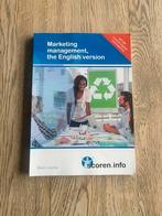 Marketing management the English version, Boeken, Ophalen of Verzenden, Zo goed als nieuw, Overige niveaus