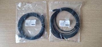 Nieuwe netwerkkabels (ethernet, RJ45), zwart, 5M beschikbaar voor biedingen