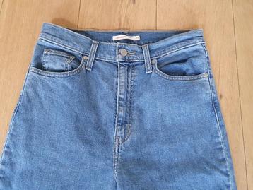 Blauwe Levis High Waisted Taper spijkerbroek 29. beschikbaar voor biedingen