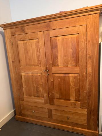 Teak Houten Broodkast met Lades ! beschikbaar voor biedingen