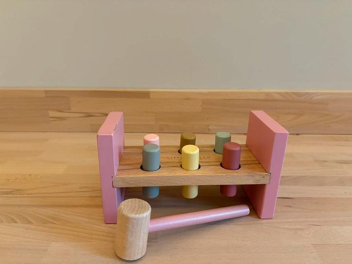 Little Dutch hamerbank flowers, Kinderen en Baby's, Speelgoed | Houten speelgoed, Gebruikt, Overige typen, Ophalen