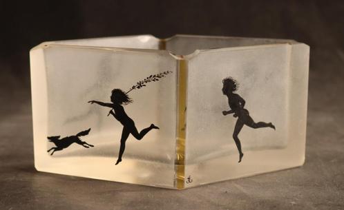 Kleine antieke Art Deco jardinière, Antiek en Kunst, Antiek | Glas en Kristal, Verzenden