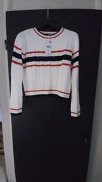Nieuwe Mango Kabeltrui Wit Rood Blauw Strepen Maat M, Kleding | Dames, Truien en Vesten, Maat 38/40 (M), Mango, Wit, Nieuw