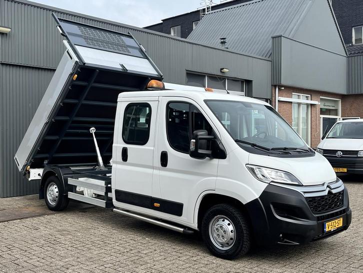 Citroën Jumper 35 2.0 BlueHDi L3 DC Kipper Kieper Trekhaak, Auto's, Bestelauto's, Bedrijf, Te koop, ABS, Alarm, Centrale vergrendeling