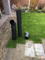 Kachelpijp stukken, Ophalen of Verzenden, Zo goed als nieuw, Rvs, Minder dan 2 meter