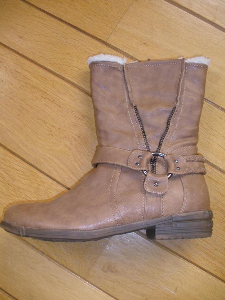 H3 Shoes laarzen midden bruin gevoerd maat 41 - nieuw -, Kleding | Dames, Schoenen, Nieuw, Hoge laarzen, Bruin, Ophalen of Verzenden