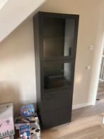 IKEA Besta kast met lades en glazen deuren, Huis en Inrichting, Ophalen, Gebruikt, 50 tot 100 cm, Glas