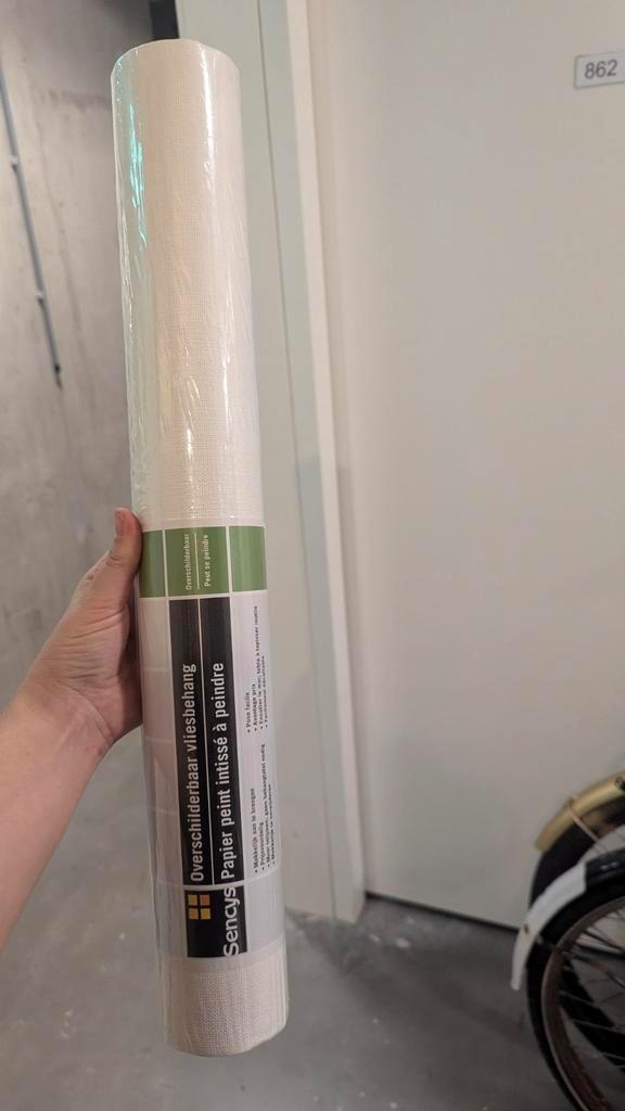 Sencys Vliesbehang - 1 Rol - Nieuw!, Huis en Inrichting, Stoffering | Behang, Wit, minder dan 10 m², Ophalen of Verzenden