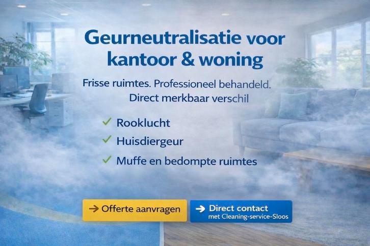 Geurneutralisatie / ruimtebehandeling
Thermische verneveling, Huis en Inrichting, Schoonmaakartikelen, Ophalen of Verzenden