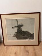 Ets Pelmolen De Grootvorst door Willem Jansen, Antiek en Kunst, Ophalen of Verzenden