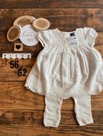 Baby girl setje creme kiabi jurkje dirkje legging 56/62, Kinderen en Baby's, Babykleding | Maat 56, Ophalen of Verzenden, Nieuw