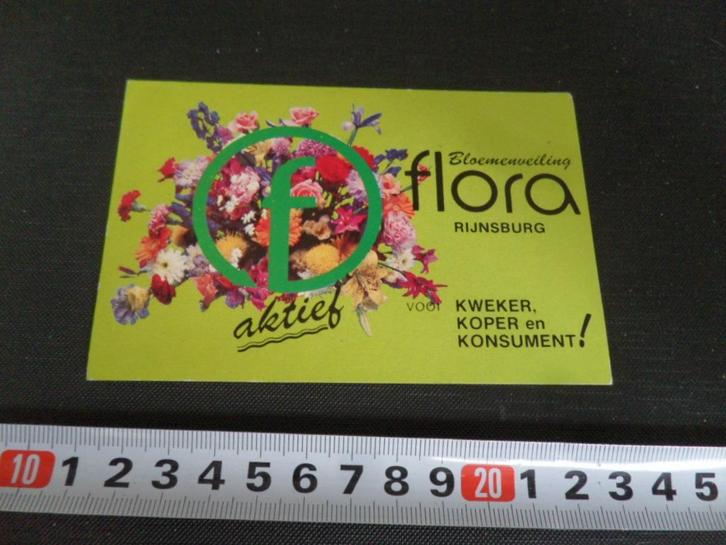sticker bloemenveiling flora rijnsburg aktief, Verzamelen, Stickers, Zo goed als nieuw, Bedrijf of Vereniging, Ophalen