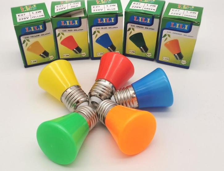 LED lamp 5 kleur sfeervolle nieuwe GU10 vorm voor prikkabel., Tuin en Terras, Buitenverlichting, Nieuw, Hanglamp, Kunststof, Minder dan 50 watt