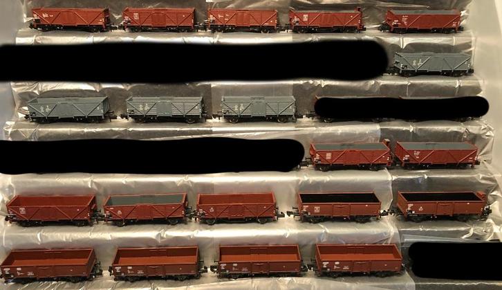 Modelbahn Union 20 halfbak goederwagons Omm 34-37-52 (Nieuw), Hobby en Vrije tijd, Modeltreinen | N-Spoor, Nieuw, Wagon, Gelijkstroom