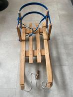 Houten Slee met Rugleuning - Inklapbaar, Ophalen, Rugleuning, Zo goed als nieuw, Hout