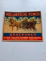 Etiket Hollandse Punch Van t,Haaff Doesburg, Ophalen of Verzenden, Zo goed als nieuw, Overige merken