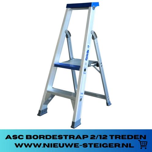 ASC BT Bordestrap 2/12 Treden | Gratis Bezorging !, Doe-het-zelf en Verbouw, Ladders en Trappen, Nieuw, Trap, 2 tot 4 meter, Opvouwbaar of Inschuifbaar