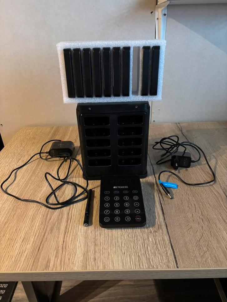 Retekess TD177 Matrices Wall-Mountable Wireless Pager System, Telecommunicatie, Zenders en Ontvangers, Nieuw, Zender en Ontvanger