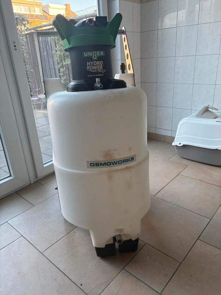 Osmose watertank met Unger filter, Witgoed en Apparatuur, Overige Witgoed en Apparatuur, Gebruikt, Ophalen of Verzenden