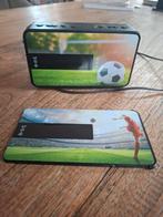 voetbal wekker met 2 displays., Ophalen of Verzenden, Gebruikt