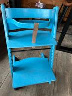 Triptrap kinderstoel blauw, Ophalen, Gebruikt, Meegroeistoel, Gordel(s)