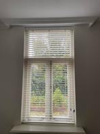 3 Witte Houten Jaloezieën, Ophalen, Zo goed als nieuw, 50 tot 100 cm, 150 tot 200 cm