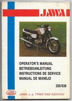 Jawa 350 /638 Manual Betriebsanleitung (1659z), Motoren, Ophalen of Verzenden, Overige merken