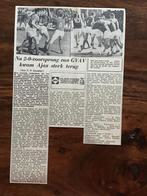 Voetbal krantenartikel Ajax GVAV september1963, Ophalen of Verzenden, Zo goed als nieuw, Ajax
