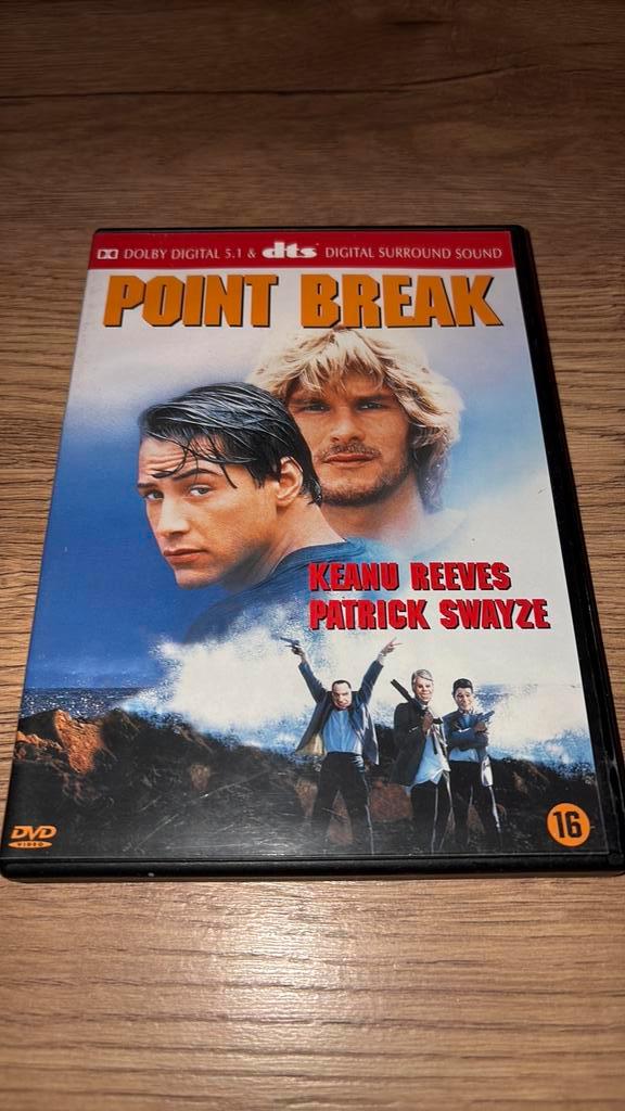 Point Break met Keanu Reeves en Patrick Swayze., Cd's en Dvd's, Dvd's | Thrillers en Misdaad, Zo goed als nieuw, Actiethriller