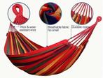 Hangmat gekleurd katoen, Tuin en Terras, Hangmatten, Opvouwbaar, Nieuw, Ophalen of Verzenden, Eenpersoons