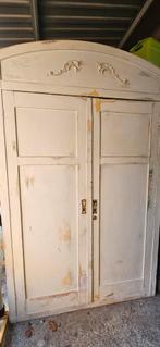 Vintage kledingkast met deuren, Ophalen, Met deur(en), Gebruikt, 100 tot 150 cm