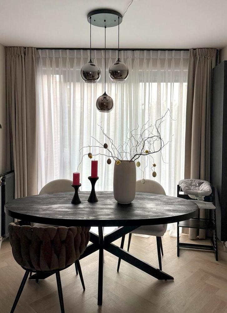 VT Wonen stijl gordijnen op maat, Huis en Inrichting, Stoffering | Gordijnen en Lamellen, Nieuw, 200 cm of meer, Grijs, Overige kleuren