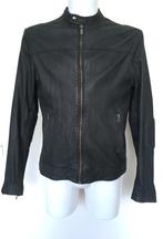 GOOSCRAFT Zwart leer HEREN biker jas jacket  Maat L, Maat 52/54 (L), Zwart, Goosecraft, Ophalen of Verzenden