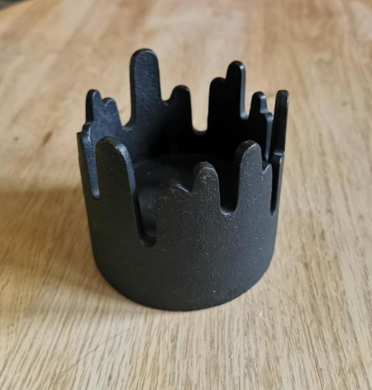 DENMARK design HOLMGREN kandelaar SUMMIT cast iron jaren 70, Antiek en Kunst, Kunst | Designobjecten, Ophalen of Verzenden