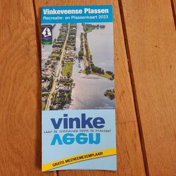 Vinkeveense Plassen recreatie en plassenkaart 2023 beschikbaar voor biedingen