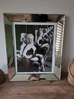 Marilyn Monroe glas in spiegellijst, Ophalen, Zo goed als nieuw, Minder dan 100 cm, Rechthoekig