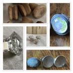 Brocante kastknoppen / Hout & porselein, Antiek en Kunst, Curiosa en Brocante, Ophalen of Verzenden