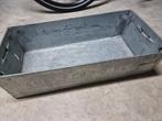 Metalen Bak Verzinkt - Industrieel 60x30x15cm, Tuin en Terras, Bloembakken en Plantenbakken, Ophalen, Tuin, Minder dan 30 cm, Minder dan 60 cm