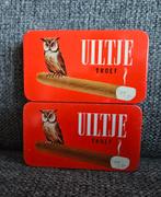 2 x Uiltje Troef Sigaren Blikjes, Verzamelen, Blikken, Verzenden, Zo goed als nieuw, Overige
