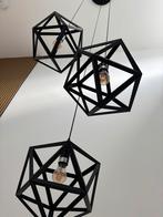 Moderne Hanglamp met Metalen Kappen (3M), Huis en Inrichting, Lampen | Hanglampen, Ophalen of Verzenden, Zo goed als nieuw, Industrieel