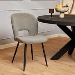Eetkamerstoel Lynn, Teddy antraciet, Nieuw, Ophalen of Verzenden, Vijf, Zes of meer stoelen, Modern