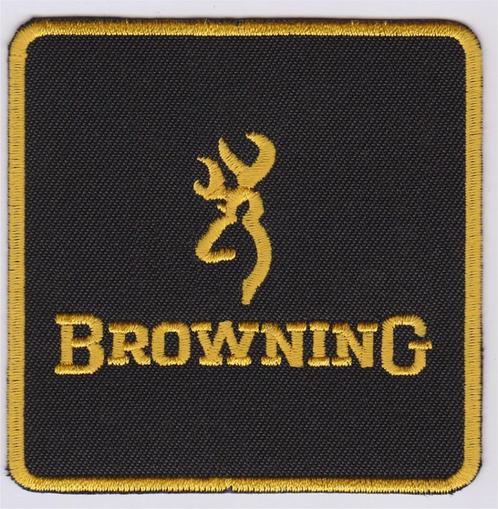Browning stoffen opstrijk patch embleem #1, Verzamelen, Kleding en Patronen, Nieuw, Shirt, Verzenden