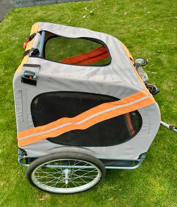 Hondenfietskar tot 40kg, Fietsen en Brommers, Fietsaccessoires | Aanhangers en Karren, Gebruikt, Hondenkar, 20 tot 40 kg, Opvouwbaar