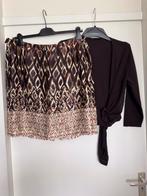 Expresso Set Mooi Rok mt 44 L + Vest mt L bruin (1xgebruikt, Kleding | Dames, Rokken, Bruin, Expresso, Maat 42/44 (L), Ophalen of Verzenden